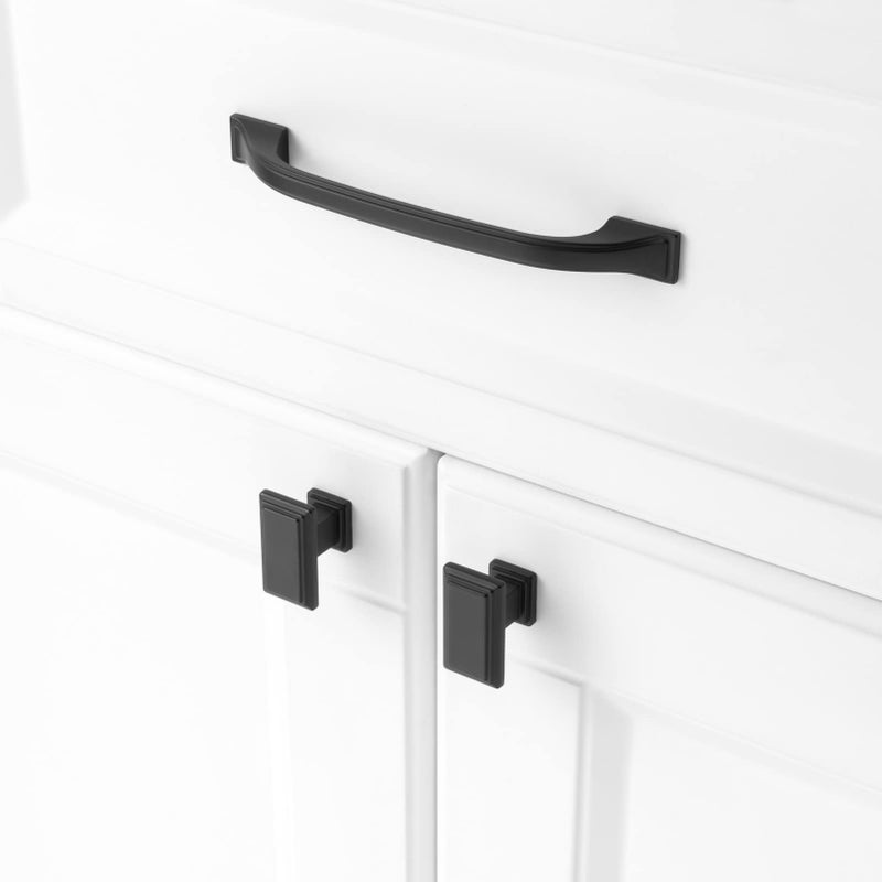 KOOFIZO 10 Pack 5 Inch Black Kitchen Cabinet Pulls Matte Black Cabinet Handles Black Cabinet Hardware for Kitchen Cabinets 1958 Drawer Dresser Cupboard Bedroom - Image 4